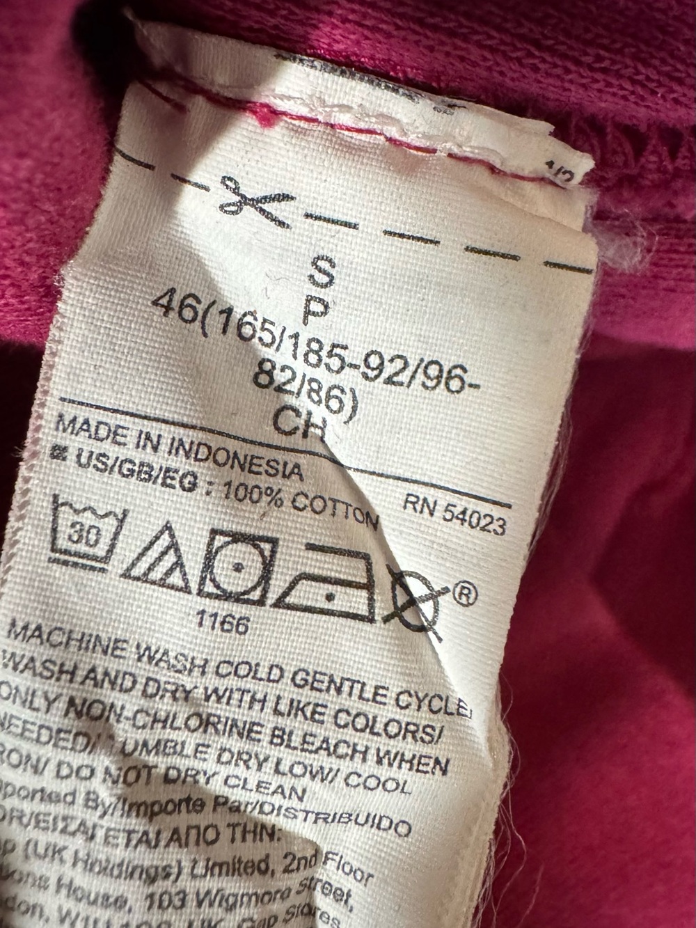 Yeezy Gap Perfect Hoodie Raspberry Small - Picture 4 of 4